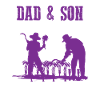 father son farmer