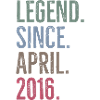 Legend Since April 2016