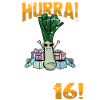 Hurra der Lauch wird 16