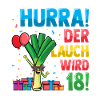Hurra der Lauch wird 18