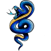 Blue snake