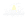 Skyline med UFO Building City Silhouette