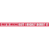 I may be wrong