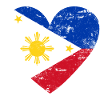 Philippines Flag Heart