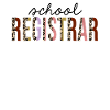School Registrar Leopard Print Funny