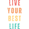 Vibrant Motivational Life Quote Design
