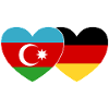 Azerbaïdjan Allemagne Drapeau Cœur