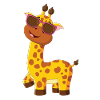 Doux bébé girafe