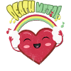 Death Metal Cute Heart