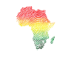 Fingerprint Africa D.N.A. Continent Map