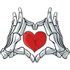 Skeleton Heart Halloween