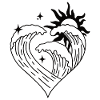 Sea Waves Heart