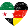 Syria Germany Flag Heart