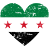 Syria Flag Heart