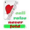 Poker Call Raise never Fold
