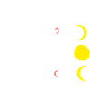 Mondphasen mit Eselsbrücke - hell