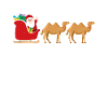 Camel Santa Claus Sleigh - Drôle