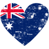 Australia Flag Heart