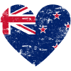 New Zealand Flag Heart