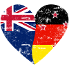 New Zealand Germany Flag Heart
