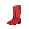 The red cowboy boots