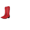 The red cowboy boots