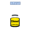 Costume Diesel Pompa di Benzina - Costume di Halloween Divertente