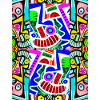Pop art Pattern Face Graffiti