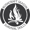 bushcraft campfire icon graphic logo icon