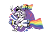 LGBT, rainbow, peace flag, astronaut.