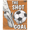 FOOTBALL THE SHOT ON GOAL