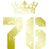 76 Number crown