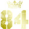 84 Number crown