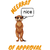 Suricate d’approbation. Voyons.