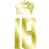 18 Number crown