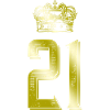21 Number crown