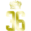 36 Number crown