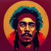 Rastafarian graffiti sketch