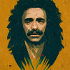 Rastafarian graffiti sketch