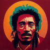 Rastafarian graffiti sketch