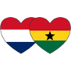Holland Ghana Flag Heart