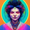 Trippy Portrait Of Women