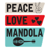 Peace Love Mandola Trombone Instrument
