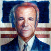 USA flag With Joe Biden