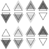 Modern Abstract Geometry Two-row triangles