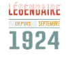 Légendaire Depuis Septembre 1924 Anniversaire