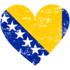 Bosnia Flag Heart