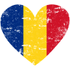 Romania Flag Heart