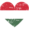 Hungary Flag Heart