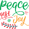 Peace and joy - humour noël